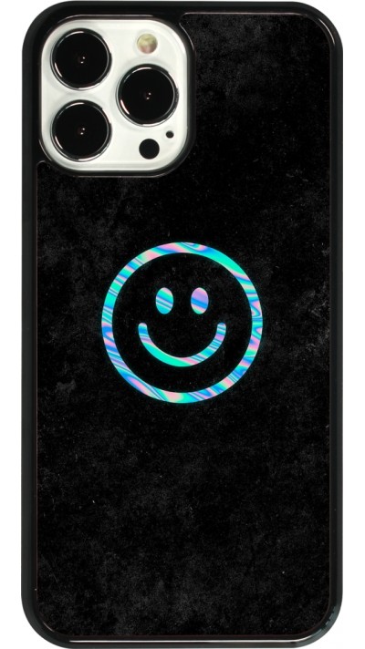 Coque iPhone 13 Pro Max - Happy smiley irisé