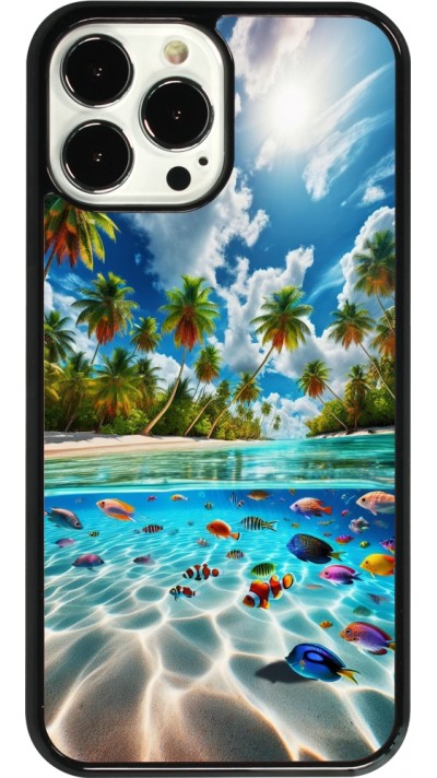 Coque iPhone 13 Pro Max - Plage Paradis