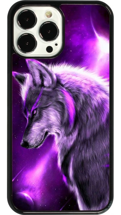 Coque iPhone 13 Pro Max - Purple Sky Wolf