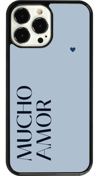 Coque iPhone 13 Pro Max - Valentine 2024 mucho amor azul