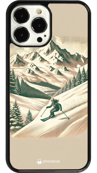 Coque iPhone 13 Pro Max - Vintage Ski Mountain