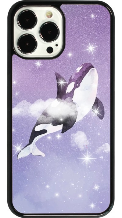 Coque iPhone 13 Pro Max - Whale in sparking stars