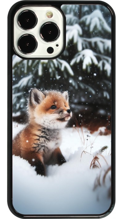 Coque iPhone 13 Pro Max - Noël 2023 Renardeau sapin