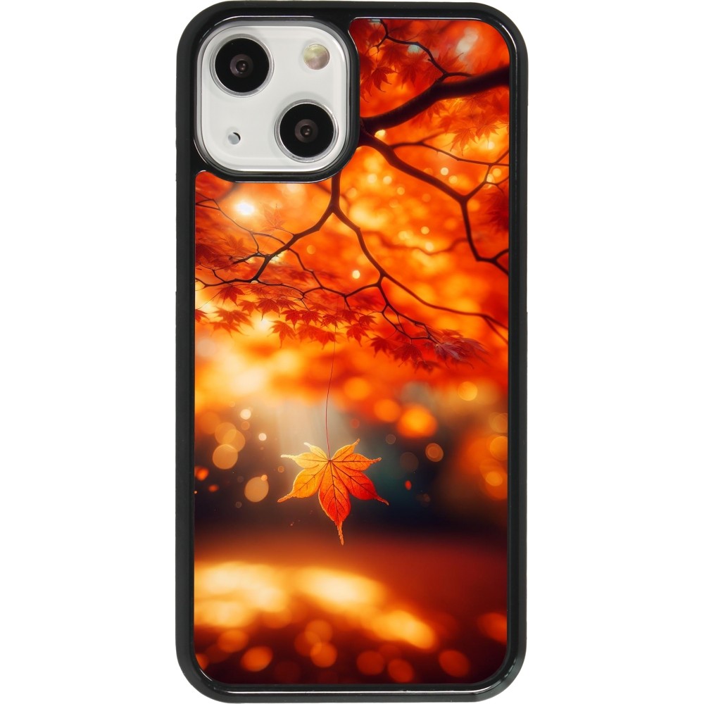 Coque iPhone 13 mini - Automne Magique Orange