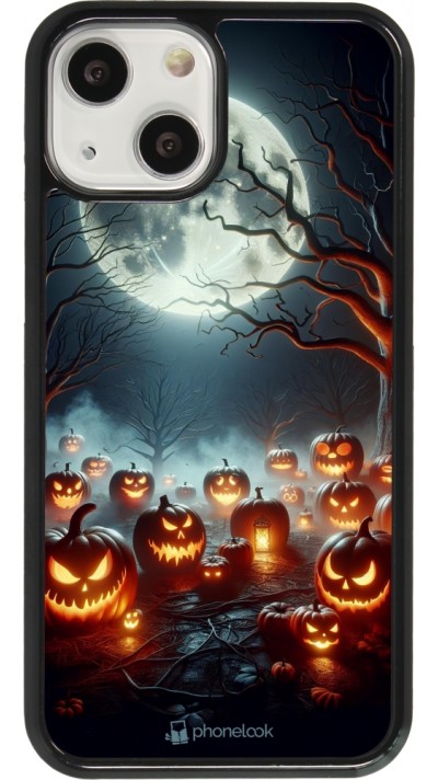 Coque iPhone 13 mini - Halloween 2024 Many Pumpkins