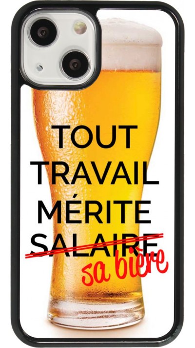 Coque iPhone 13 mini - Tout travail mérite sa bière