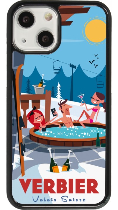 Coque iPhone 13 mini - Verbier Mountain Jacuzzi