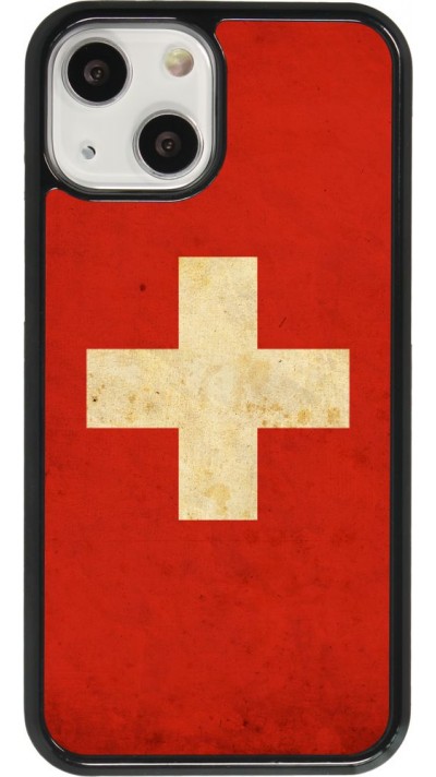 Coque iPhone 13 mini - Vintage Flag SWISS