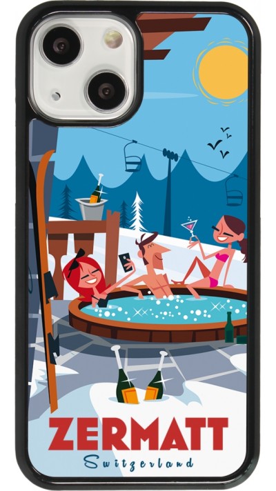 Coque iPhone 13 mini - Zermatt Mountain Jacuzzi