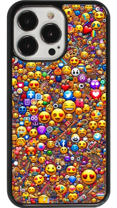iPhone 13 Pro Case Hülle - Emoji gemischt