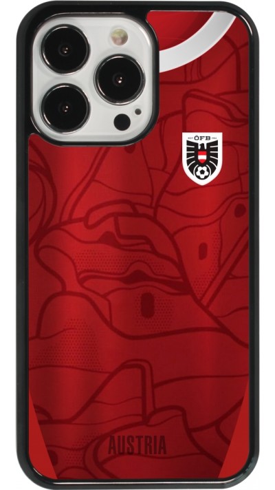 Coque iPhone 13 Pro - Maillot de football Autriche personnalisable