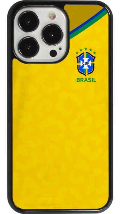 Coque iPhone 13 Pro - Maillot de football Brésil 2022 personnalisable