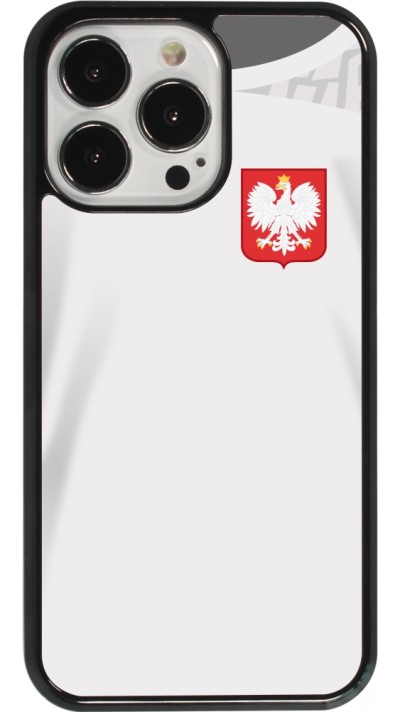 Coque iPhone 13 Pro - Maillot de football Pologne 2022 personnalisable