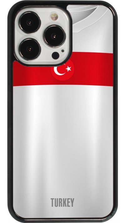 Coque iPhone 13 Pro - Maillot de football Turquie personnalisable