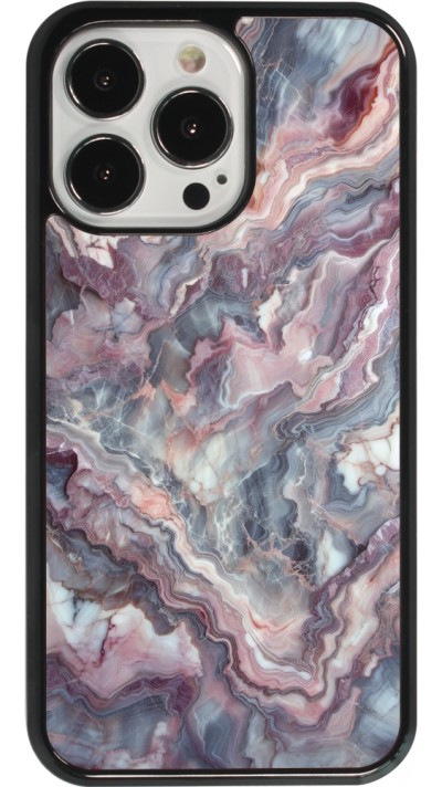 Coque iPhone 13 Pro - Marbre violette argentée