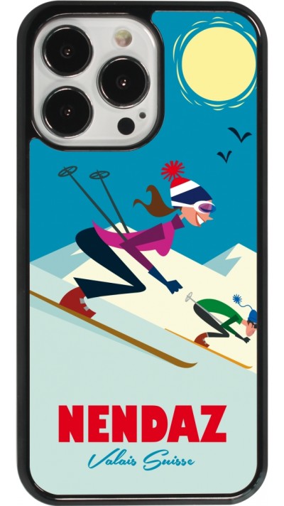 Coque iPhone 13 Pro - Nendaz Ski Downhill