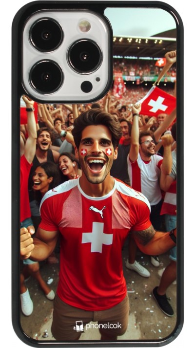 iPhone 13 Pro Case Hülle - Schweizer Fan Euro 2024