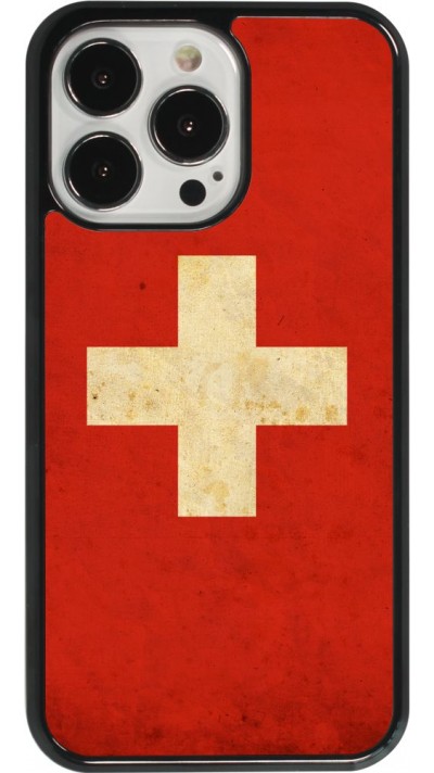 Coque iPhone 13 Pro - Vintage Flag SWISS