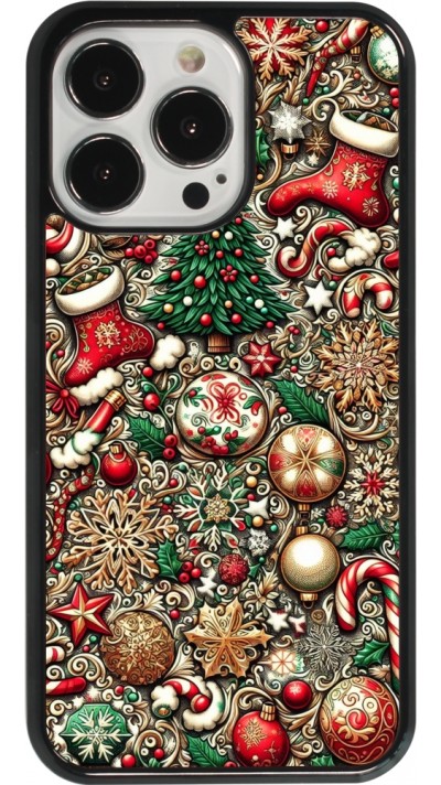 Coque iPhone 13 Pro - Noël 2023 micro pattern