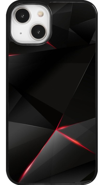 Coque iPhone 14 - Black Red Lines