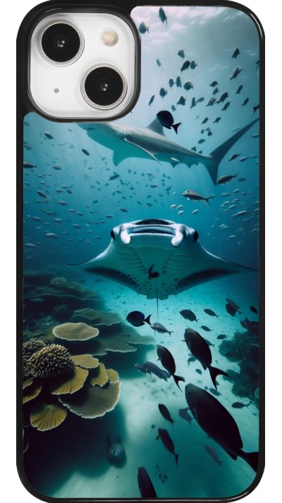 Coque iPhone 14 - Manta Lagon Nettoyage