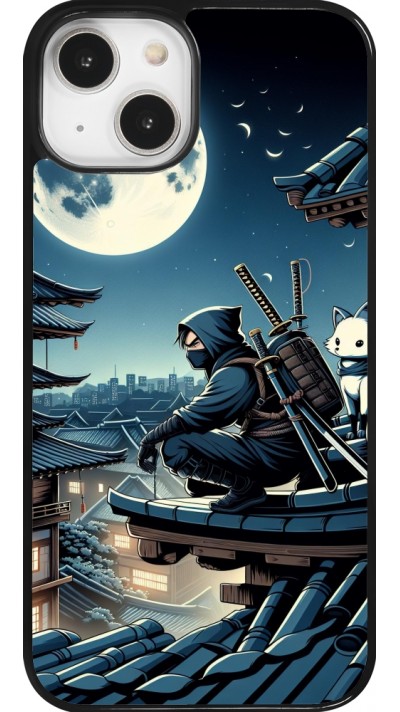 Coque iPhone 14 - Ninja sous la lune