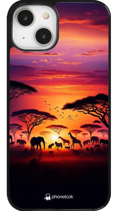 Coque iPhone 14 - Safari sunset wildlife