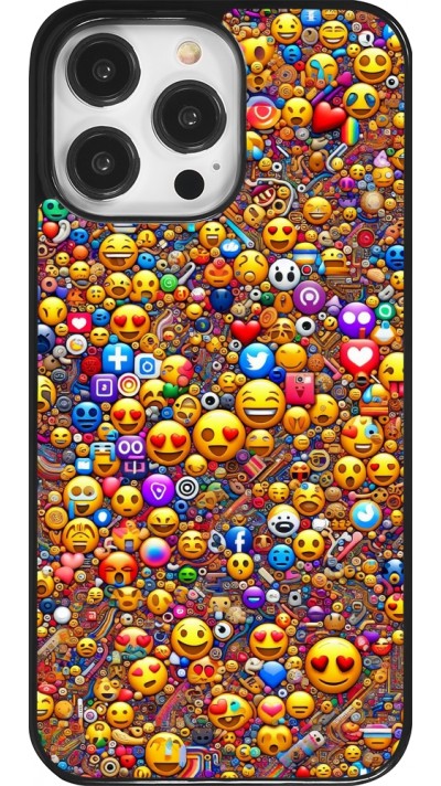 iPhone 14 Pro Max Case Hülle - Emoji gemischt