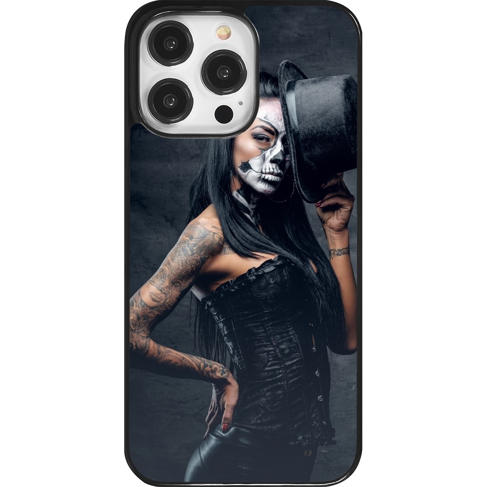 Coque iPhone 14 Pro Max - Halloween 22 Tattooed Girl