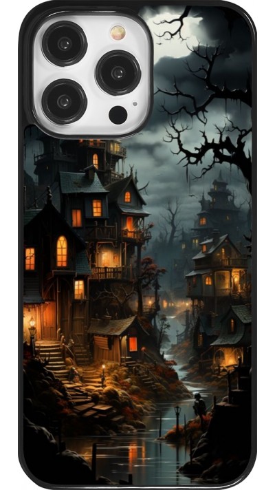 Coque iPhone 14 Pro Max - Halloween 2024 scary town