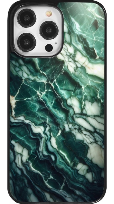 Coque iPhone 14 Pro Max - Marbre vert majestueux