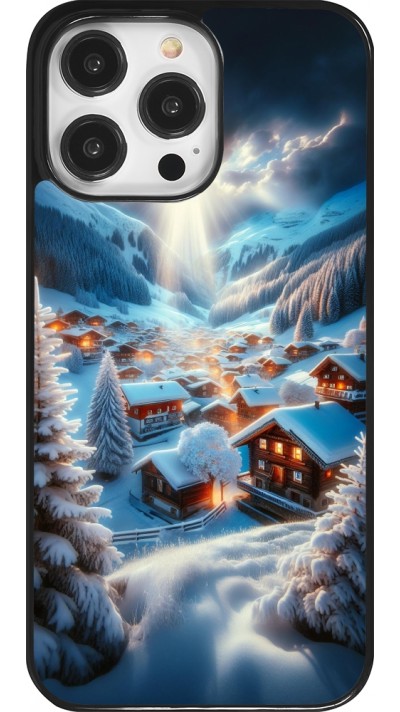 Coque iPhone 14 Pro Max - Mont Neige Lumière