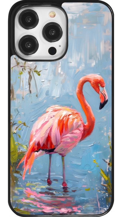 Coque iPhone 14 Pro Max - Paint Flamingo