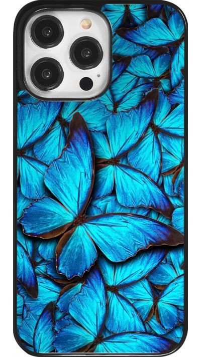 Coque iPhone 14 Pro Max - Papillon bleu