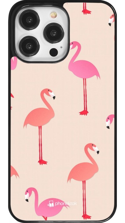 Coque iPhone 14 Pro Max - Pink Flamingos Pattern