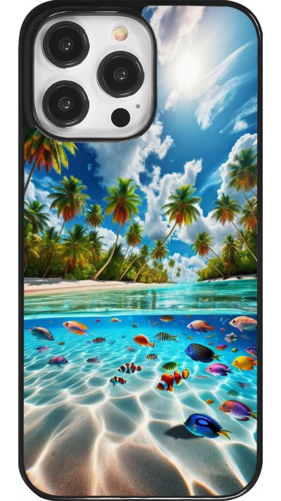 Coque iPhone 14 Pro Max - Plage Paradis