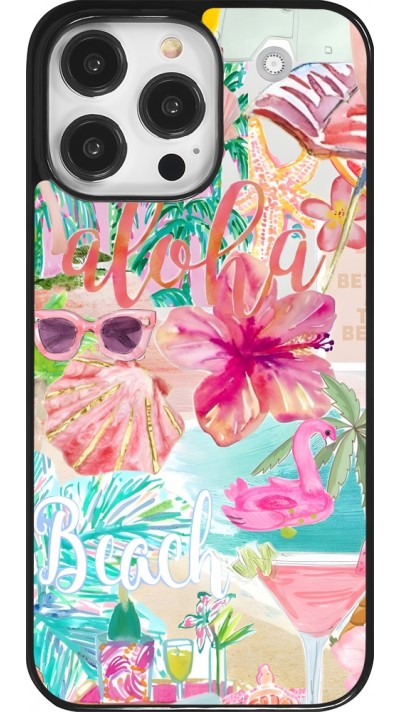 Coque iPhone 14 Pro Max - Preppy Collage Aloha