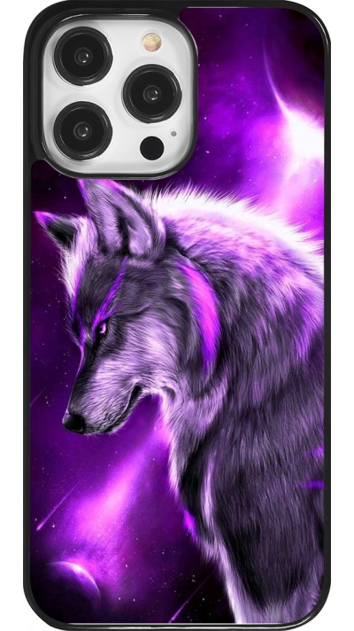 Coque iPhone 14 Pro Max - Purple Sky Wolf