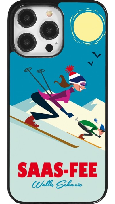 Coque iPhone 14 Pro Max - Saas-Fee Ski Downhill