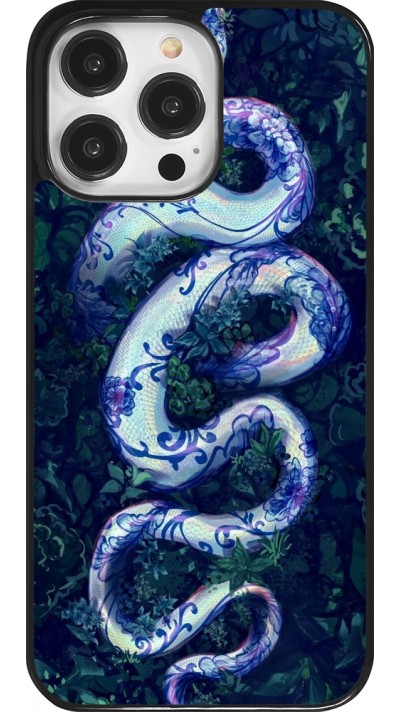 Coque iPhone 14 Pro Max - Serpent Blue Anaconda