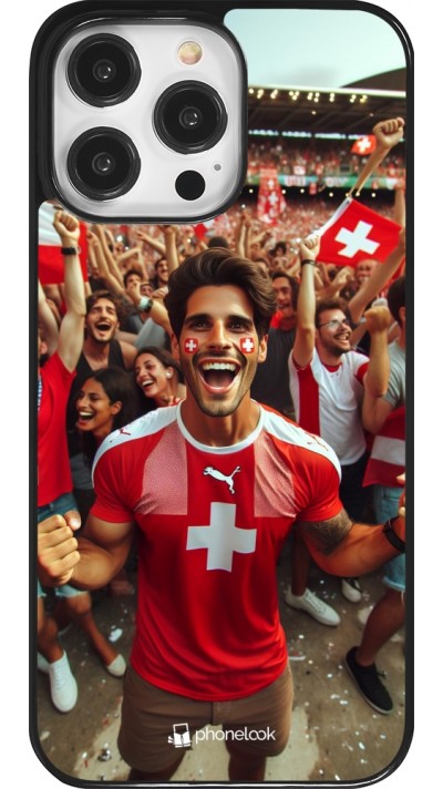 iPhone 14 Pro Max Case Hülle - Schweizer Fan Euro 2024