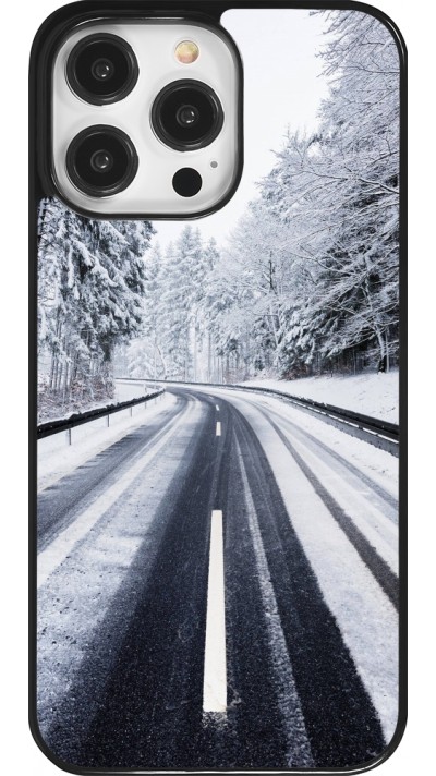 Coque iPhone 14 Pro Max - Winter 22 Snowy Road