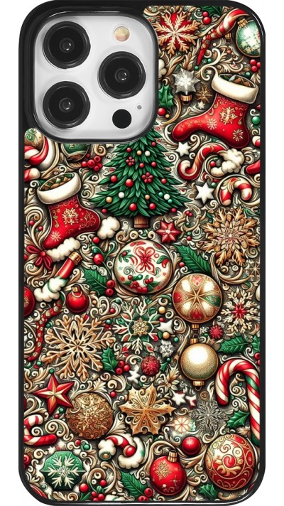 Coque iPhone 14 Pro Max - Noël 2023 micro pattern