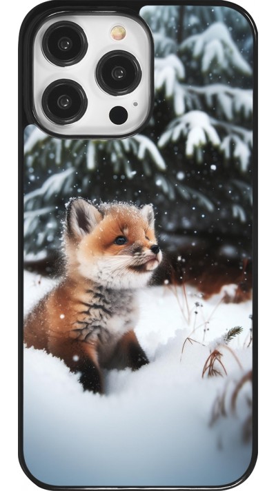 Coque iPhone 14 Pro Max - Noël 2023 Renardeau sapin