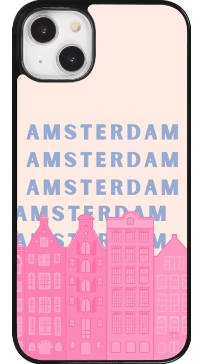 Coque iPhone 14 Plus - Amsterdam Pink Print