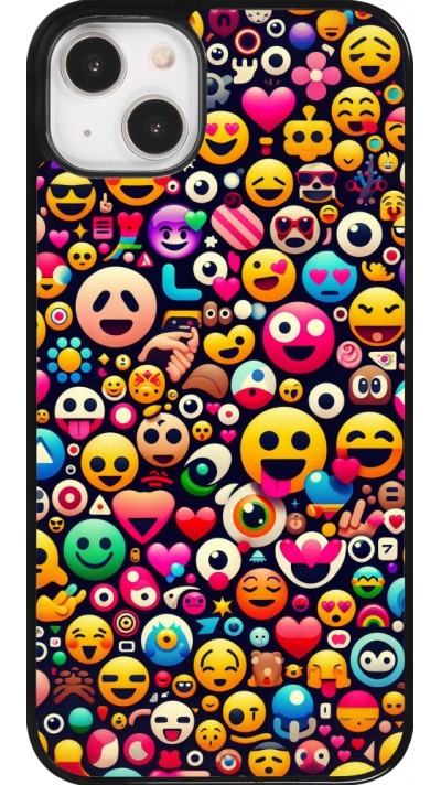 Coque iPhone 14 Plus - Emoji Mix Color
