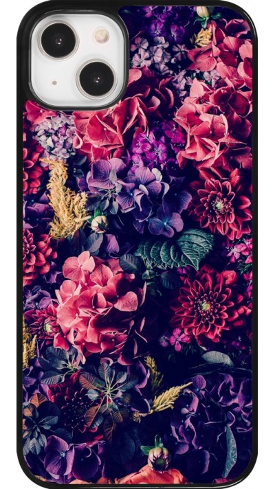 Coque iPhone 14 Plus - Flowers Dark