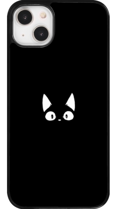 Coque iPhone 14 Plus - Funny cat on black
