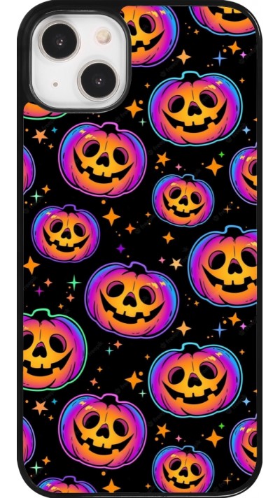 Coque iPhone 14 Plus - Halloween 2024 rainbow pumpkins