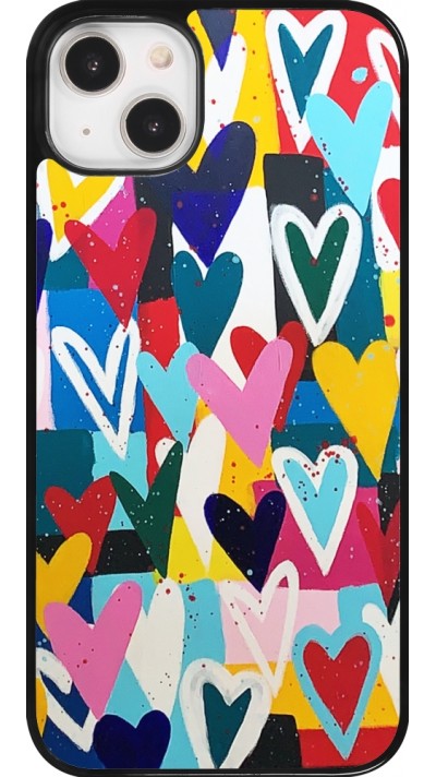 Coque iPhone 14 Plus - Joyful Hearts